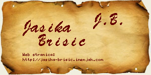 Jasika Brisić vizit kartica